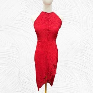 fitted lace wedding dress For Love & Lemons Rosalyn Maxi Dress